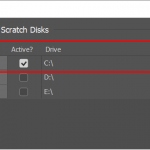 Fixed: Photoshop scratch disks are full