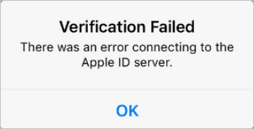 [FIXED] There was an error connecting to the Apple ID server