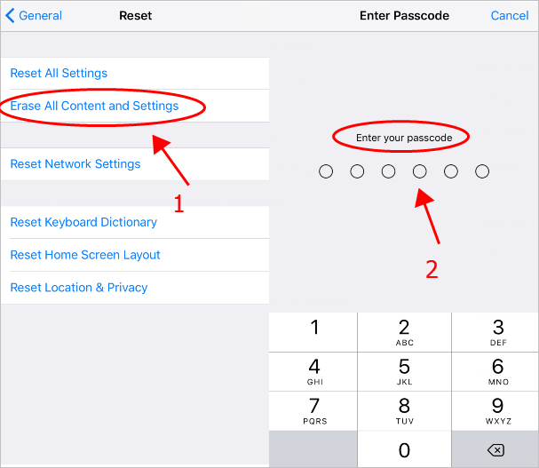 forgot iphone passcode reset without computer