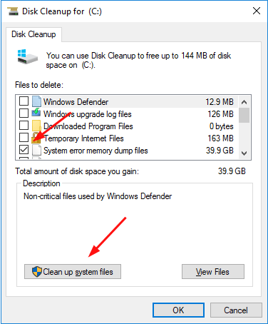 how to delete memory dump files windows 10