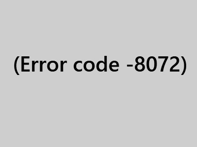 Fix Mac Error Code -8072 Fix Mac Error Code -8072