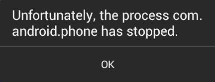 [Fixed] Unfortunately the process com.android.phone has stopped