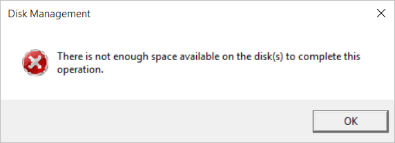 Not Enough Space on Your Disk [SOLVED]