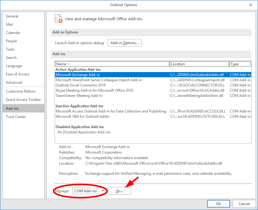 windows 10 microsoft outlook crashes when opening