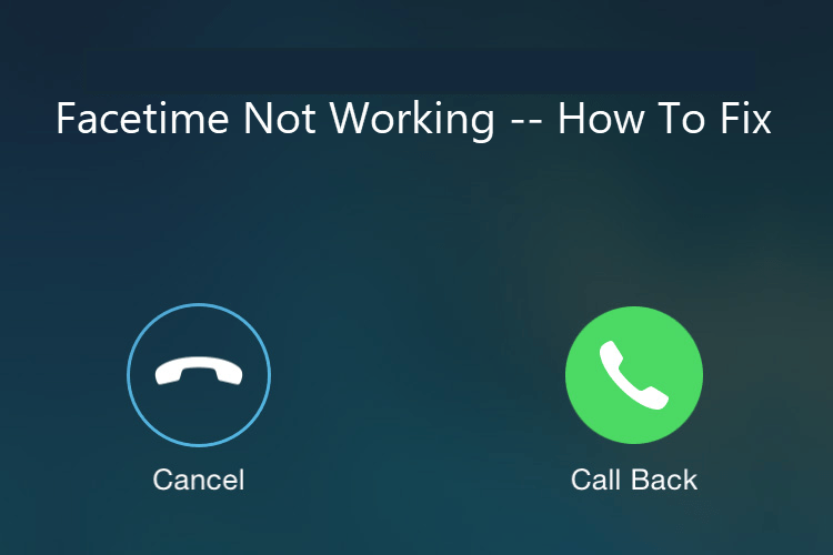 facetime not working on iphone