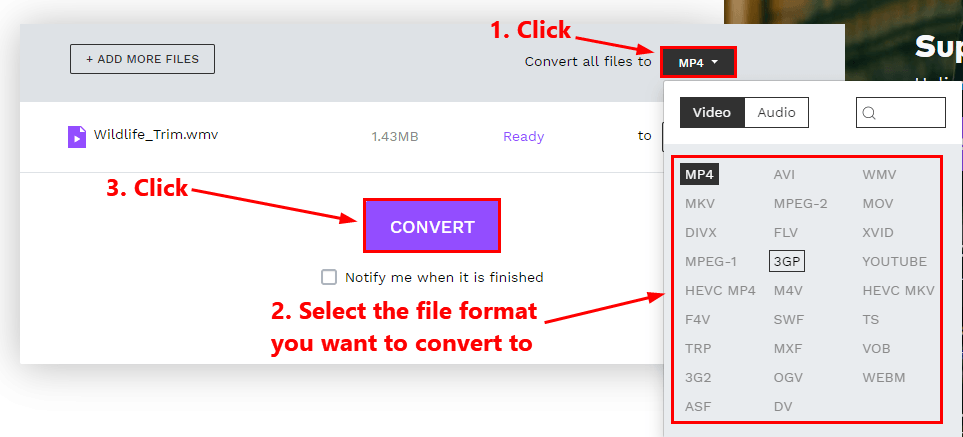 how to convert videos