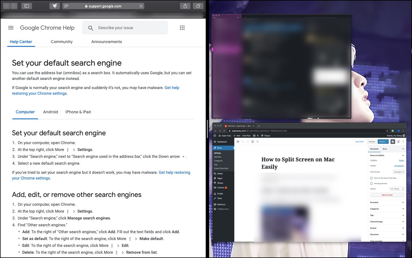 split screen mac shortcut split screen mac shortcut