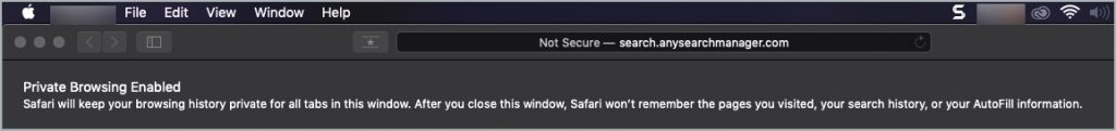 enable private browsing safari mac