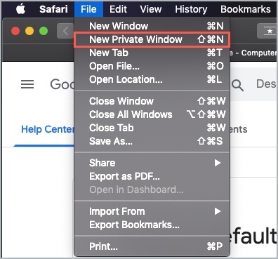 safari private browsing macbook pro