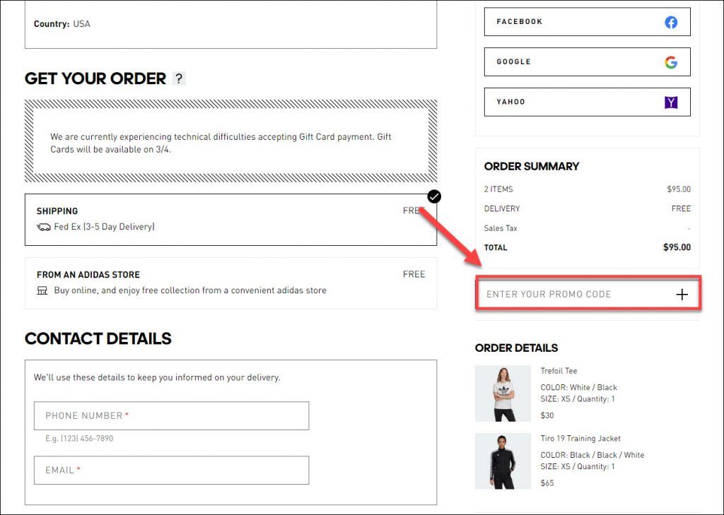 How to Redeem Adidas Promo Code? - Super Easy