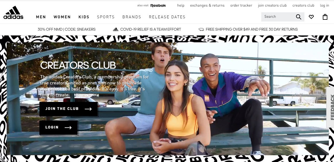 adidas creators club promo code