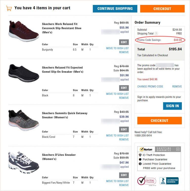 skechers sneakers coupons