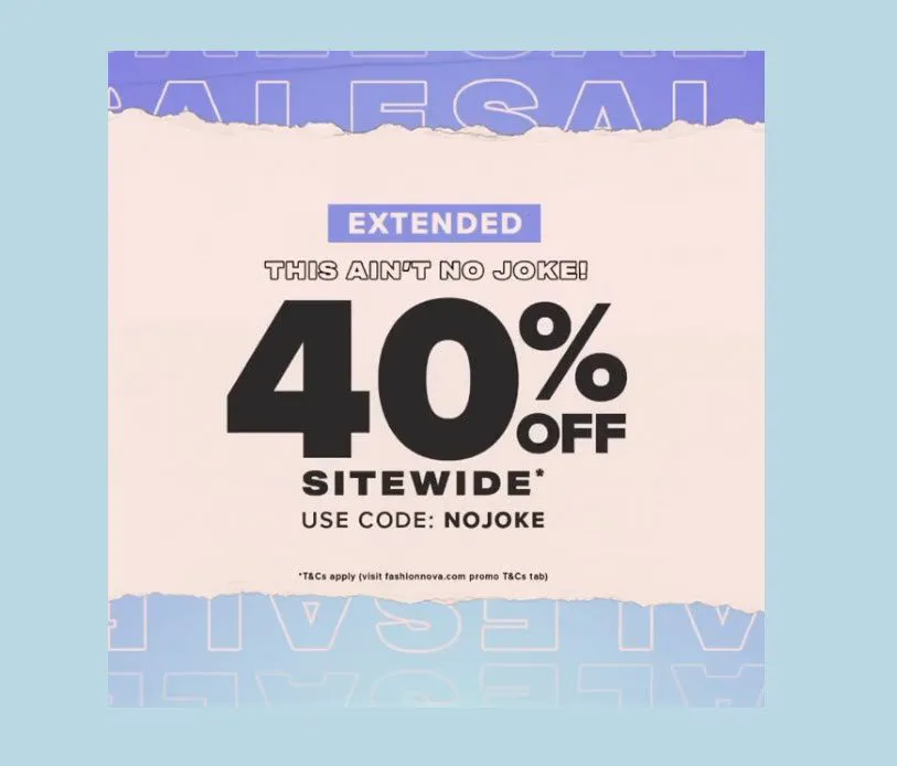 Fashion Nova 40% Off Coupons in 2024 - Super Easy