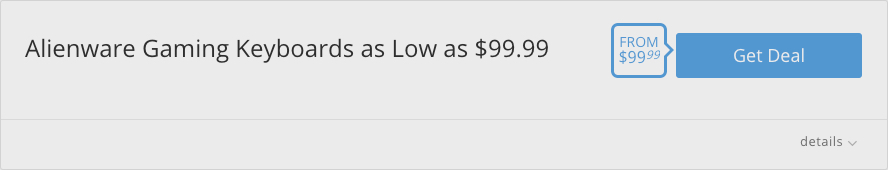 Alienware gaming keyboards as low as $99.99
