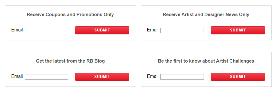 subscribe Redbubble coupons email