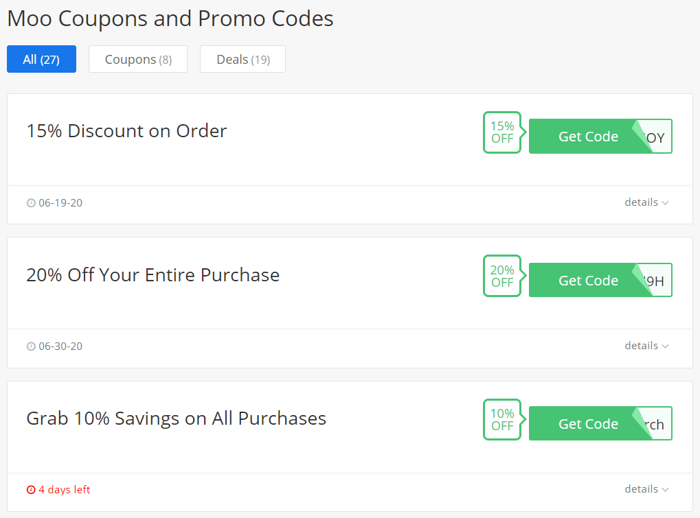 [VERIFIED] MOO Coupons & Promo Codes 100 Work Super Easy