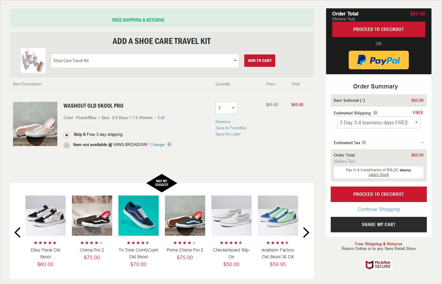 vans coupons online