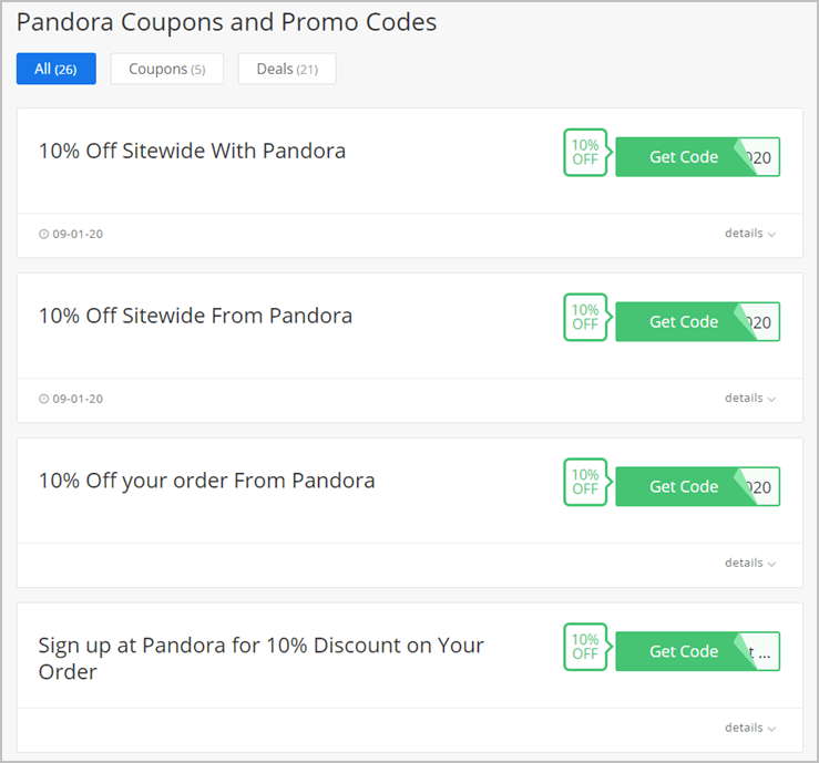 Jan 2021 30 Off Pandora Codes - Promo Code For Pandora Jewelry Jan 2021 30 Off Pandora Codes - Promo Code For Pandora Jewelry