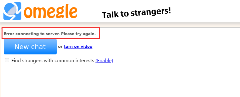Omegle Error Connecting To The Server 2021 Fix Super Easy - firefox can't establish a connection to the server roblox
