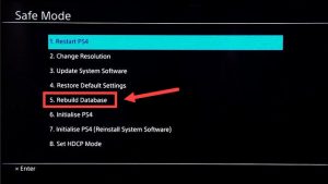 ps4 database corrupted ps4 database corrupted