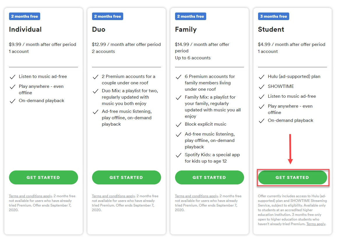 spotify free student trial spotify free student trial