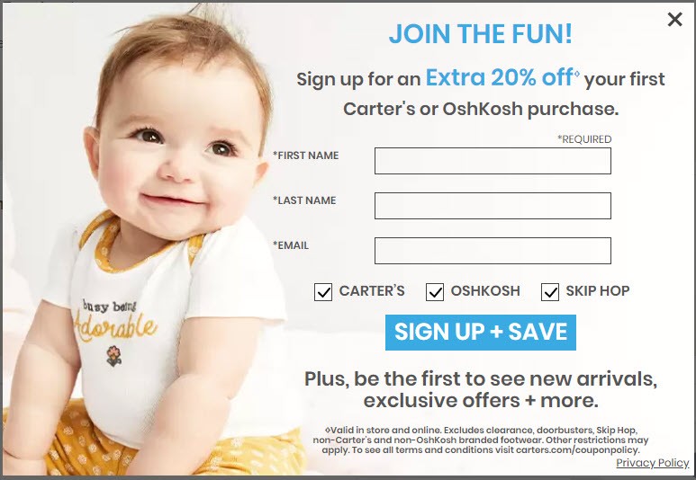 Carter Coupon Code 2024 Cammy Caressa