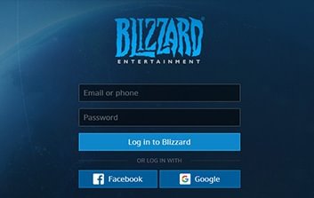 log in to your Battle.net account