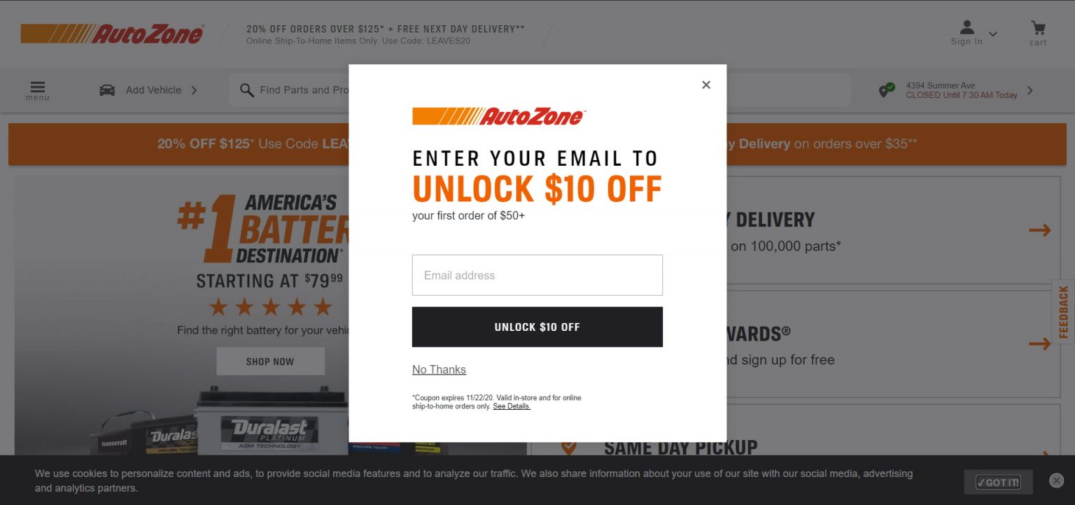 20 AutoZone Discount & Online Coupons January 2025 Super Easy