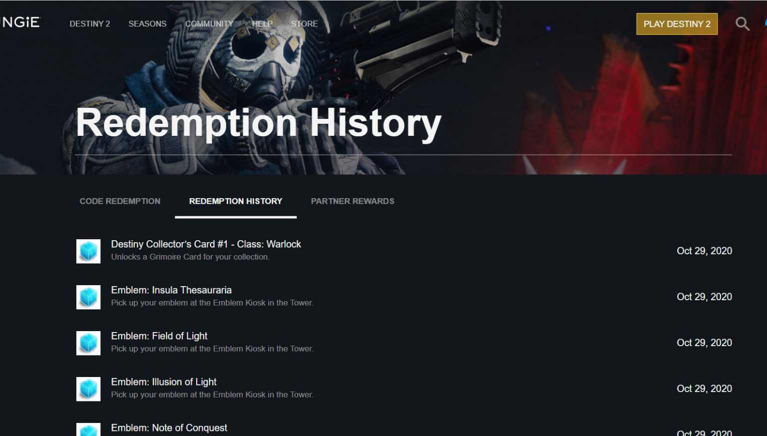 [Updated] Destiny 2 Beyond Light Codes Full list January 2024