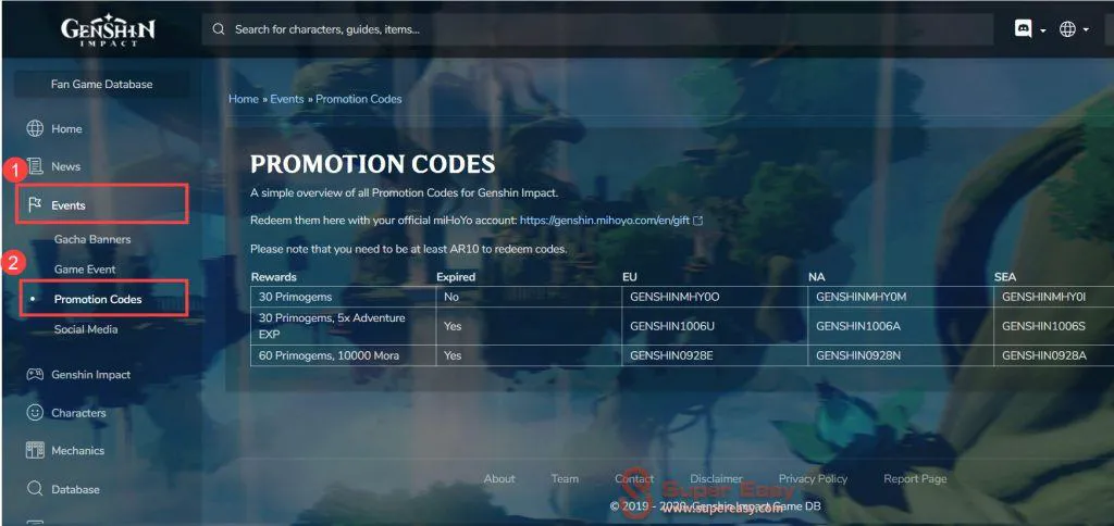 New] Genshin Impact Promo Codes (Asia, EU, US) December 2023 - Super Easy