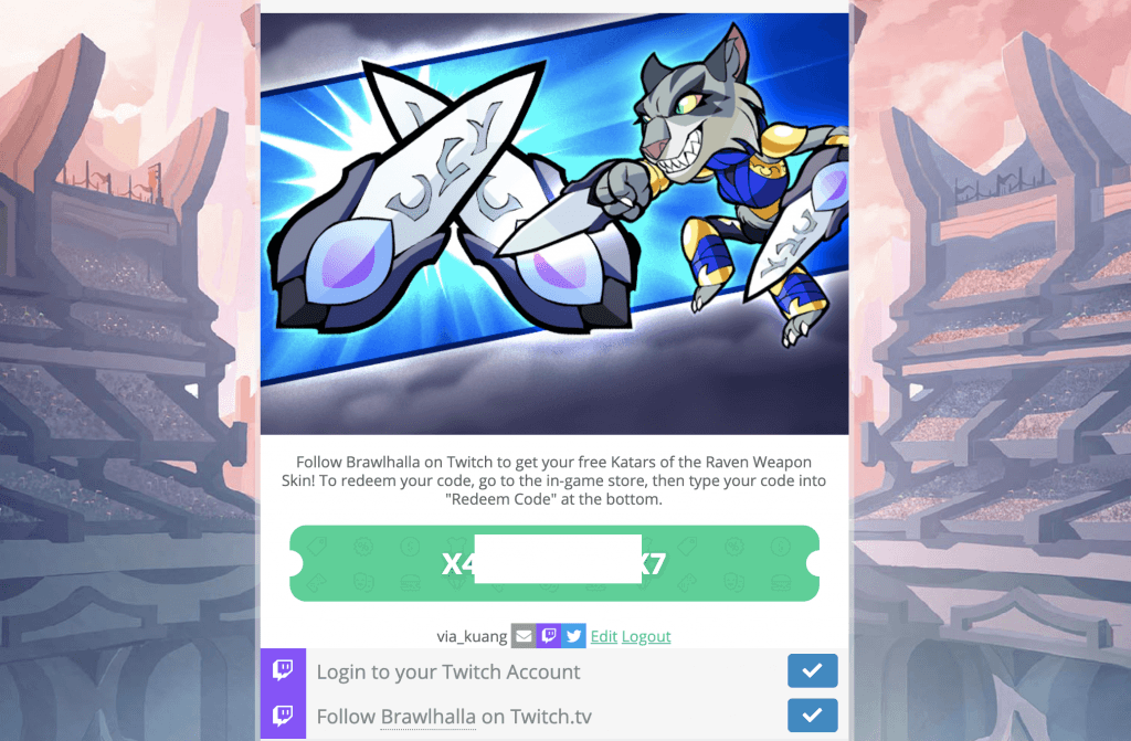 Brawlhalla Redeem Codes Free weapon skins in 2024