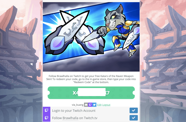 Brawlhalla Redeem Codes Free weapon skins in 2024