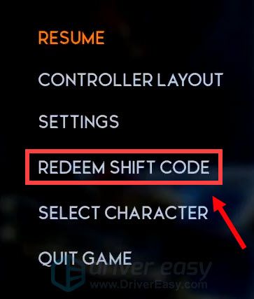 redeem Shift code Godfall