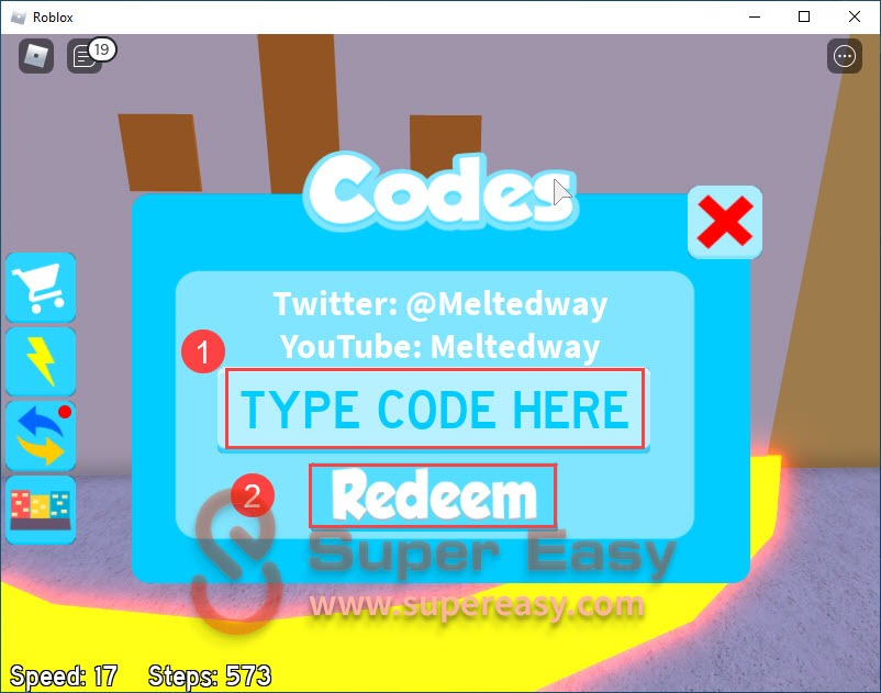 How to redeem codes in Speed City