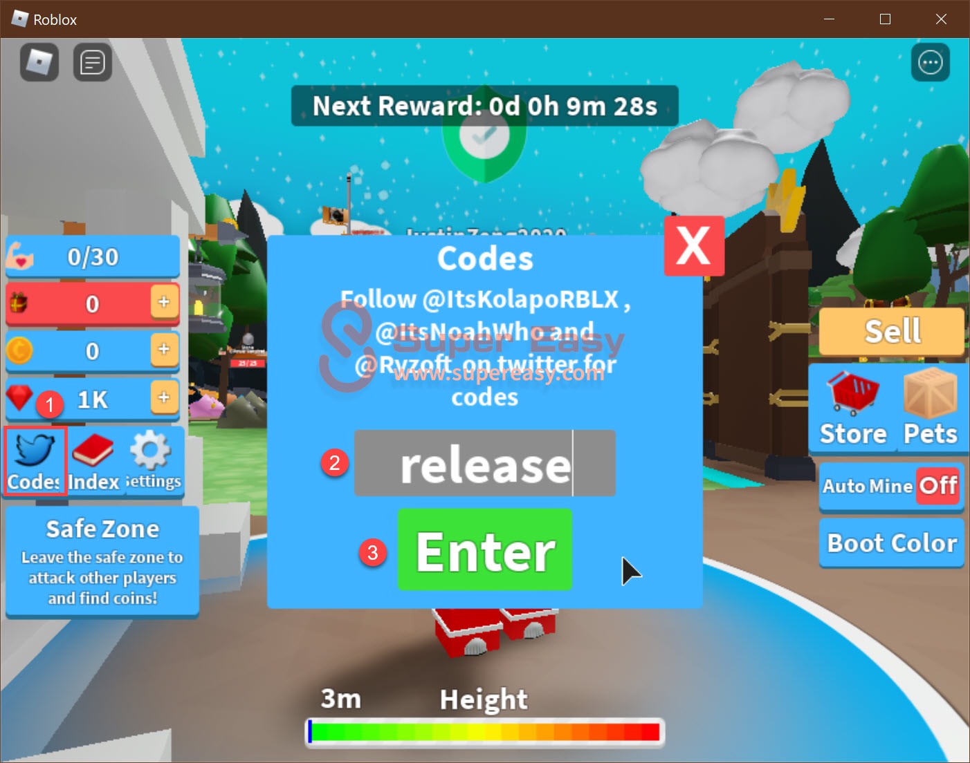 [New] Roblox Pickaxe Simulator codes 2024 Super Easy