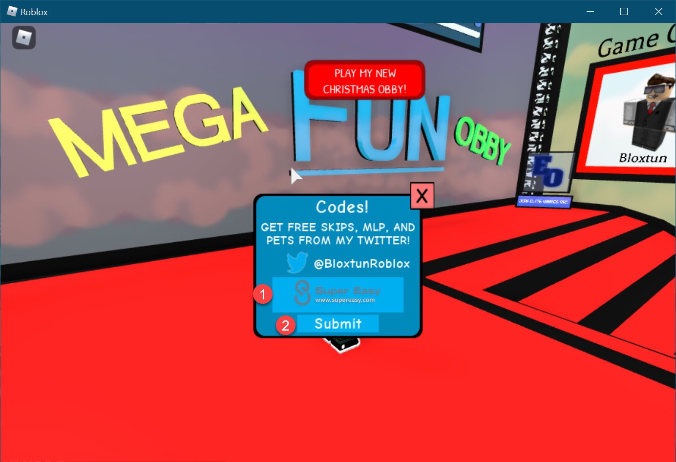 New Roblox Mega Fun Obby Codes Jul 2021 Super Easy - roblox.com free robux obby