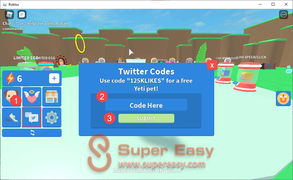 Redeem Roblox Speed Run Simulator codes