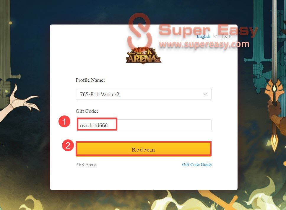 Code Afk arena