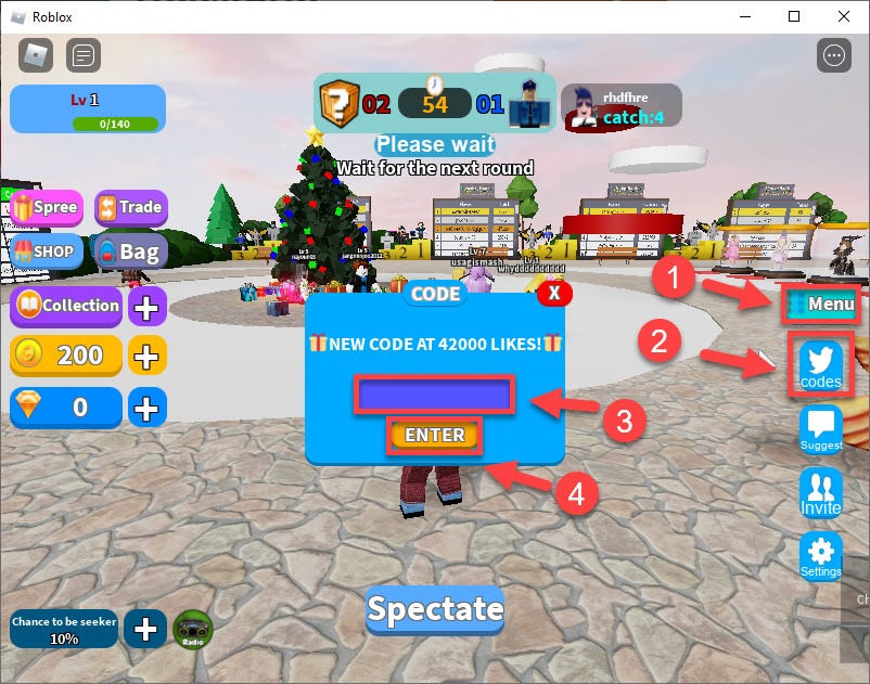 New Roblox Hide And Seek Transform Codes July 2021 Super Easy - roblox hide and seek play for free