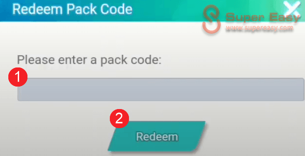 how to redeem a code in Idlemon Tales