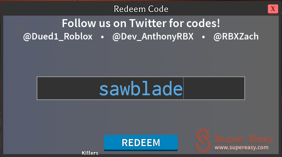 Code Survive The Killer Roblox 2020 - Redeem Code Survive The