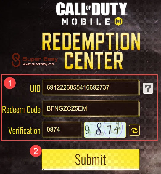 COD: Mobile redeem center