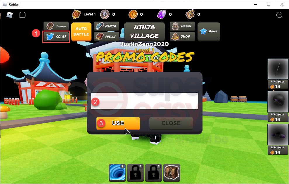 How to redeem Ninja Rush codes