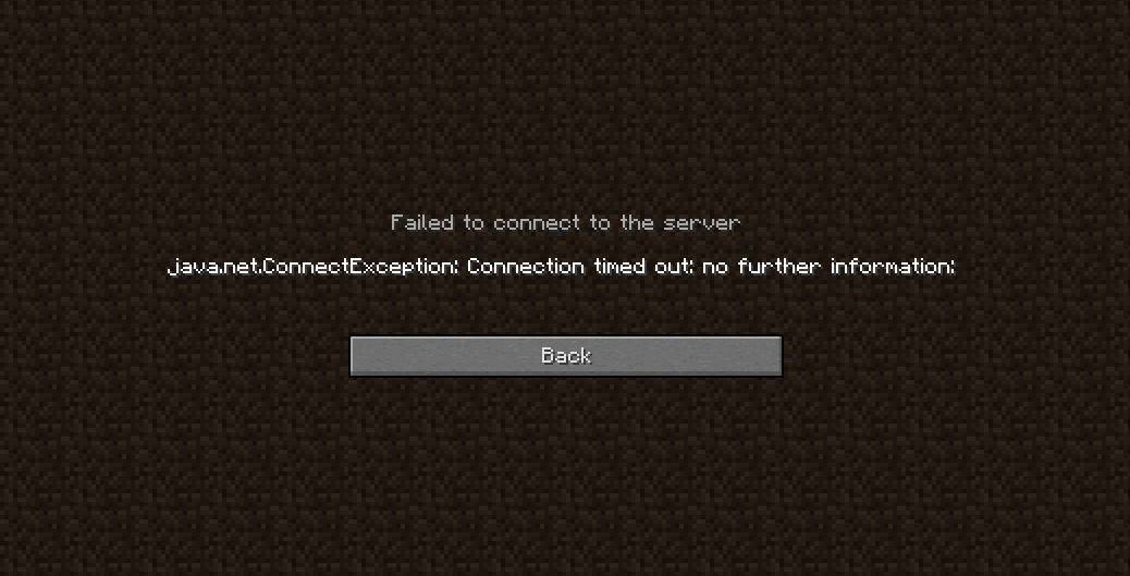 How To Solve Minecraft Server Connection Timed Out