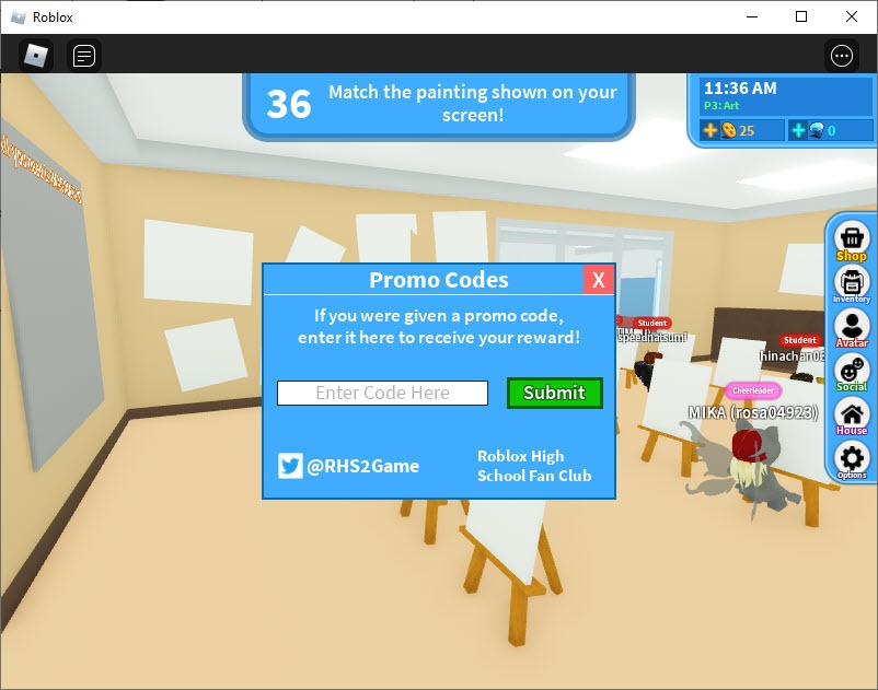 Robloxian High School Codes