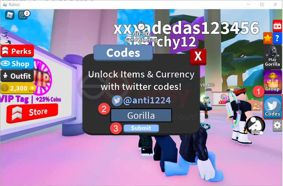 How to redeem Gorilla codes