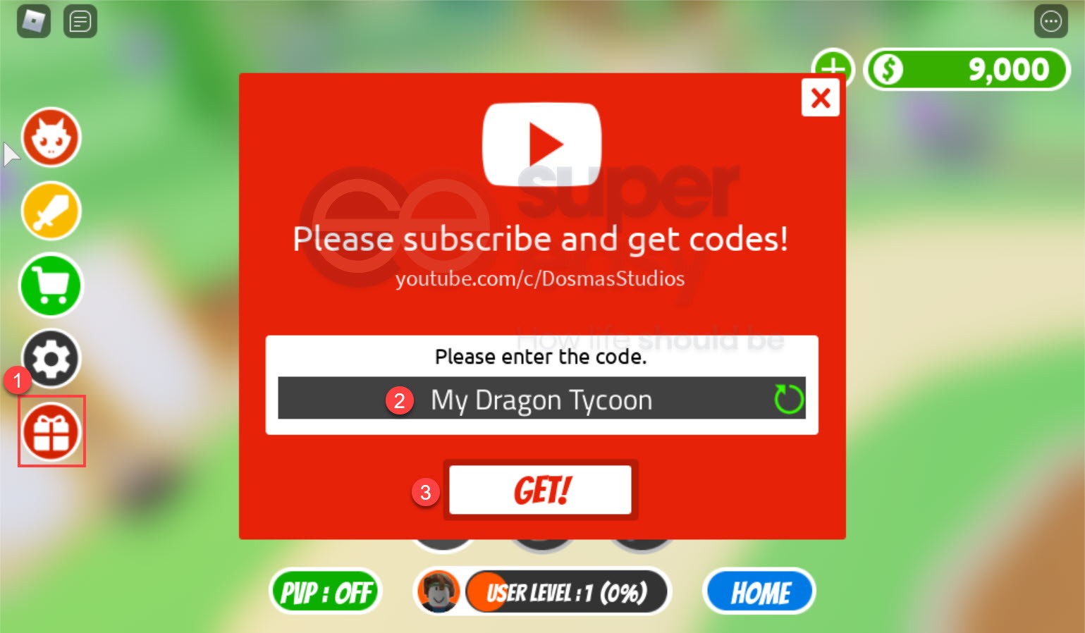 How to redeem My Dragon Tycoon codes