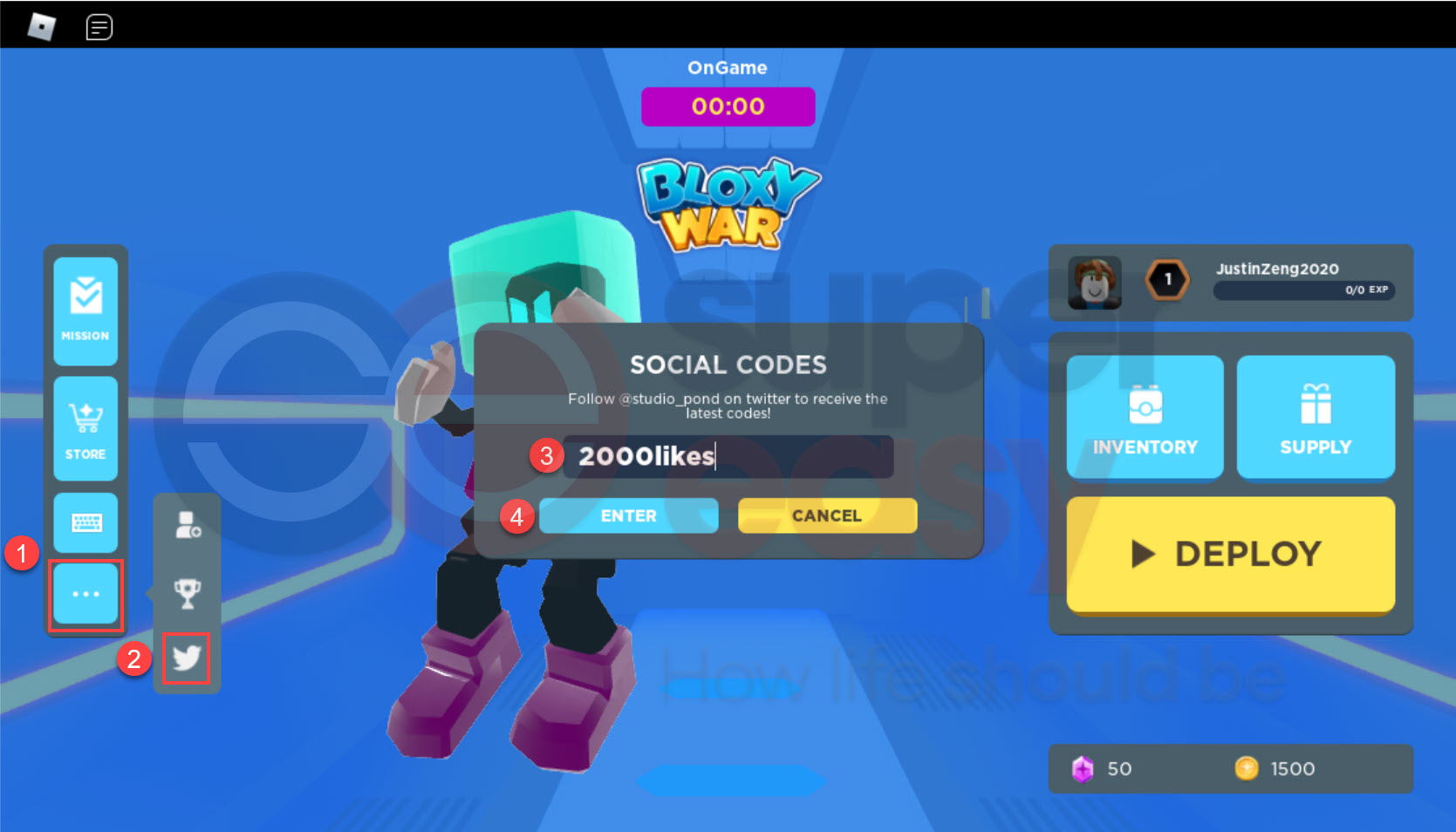 How to redeem Bloxy War codes