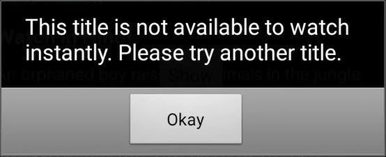 netflix title is not available to watch instantly