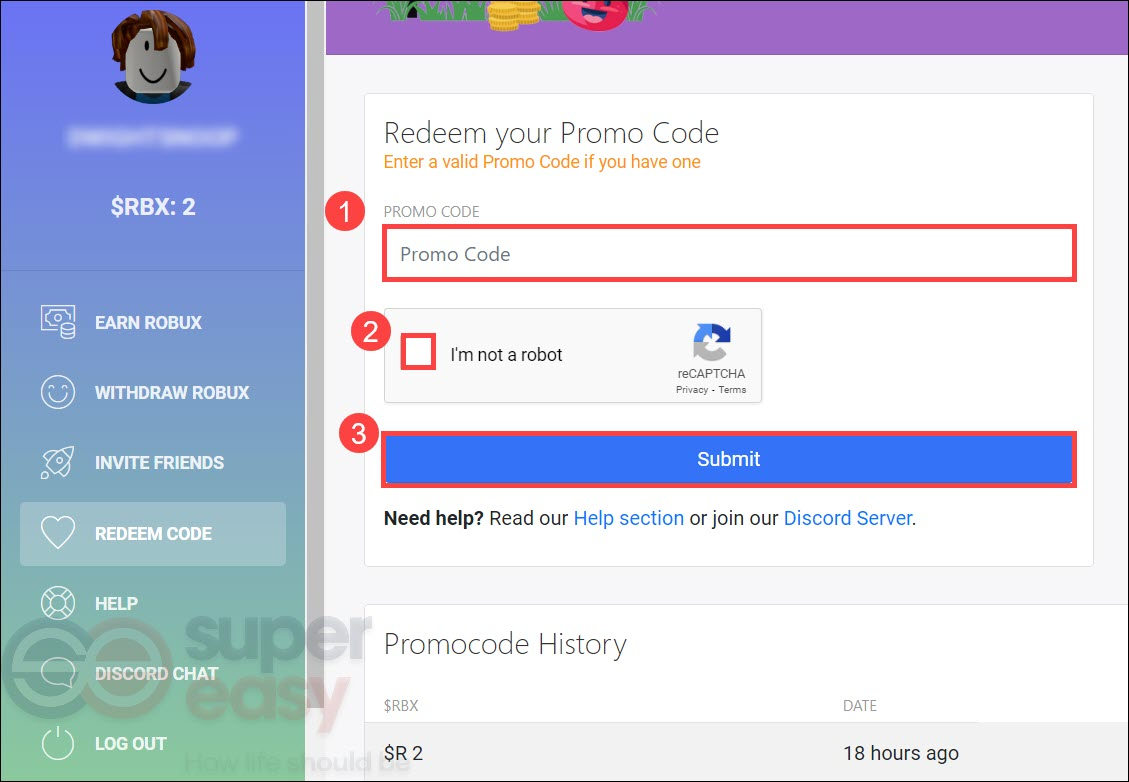 New Rbx Demon Promo Codes For Free Robux July 2021 Super Easy - discord group for roblox promo